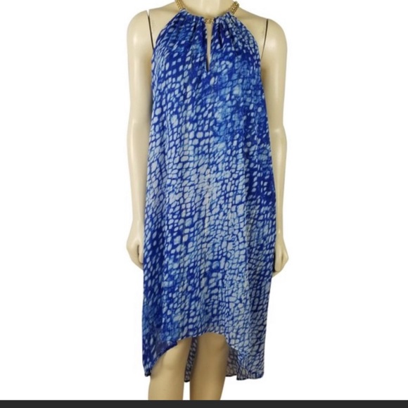 Michael Kors Blue High-Low Dress X-Small - Picture 4 of 12